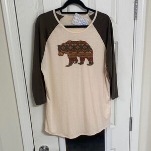 NWT LulaRoe Randy Unisex baseball style top (XL)